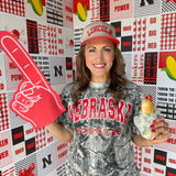 Huskers Camo Tee: Black/White - Ana Patricia Boutique