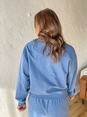 Errand Essential Pullover- Gray Blue