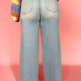 High Rise Slouchy Wide Leg Jeans