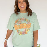 Be Kind Graphic Tee- Mint