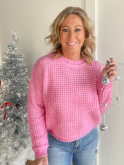 The Ellen Sweater- Pink