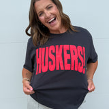 Nebraska Huskers Puff Ink Smoke