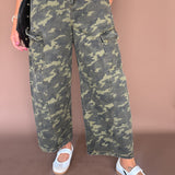 Camo Barrel Jeans