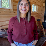 Henly Sweater- Burgundy