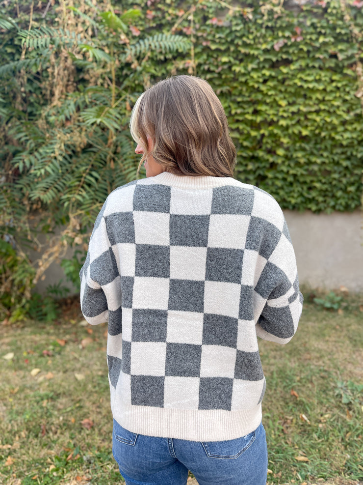 The Cora Sweater- Charcoal