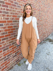 The Brenda Jumpsuit- Rust