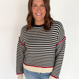 Navy Stripe Sweater