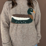 Sitting Mallard Duck Sweater