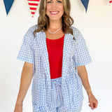 Gingham Set-Blue