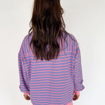 Stripe Comfy Pullover-Lavender/Pink - Ana Patricia Boutique