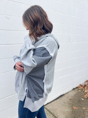 The Kate Hooded Pullvoer- Grey