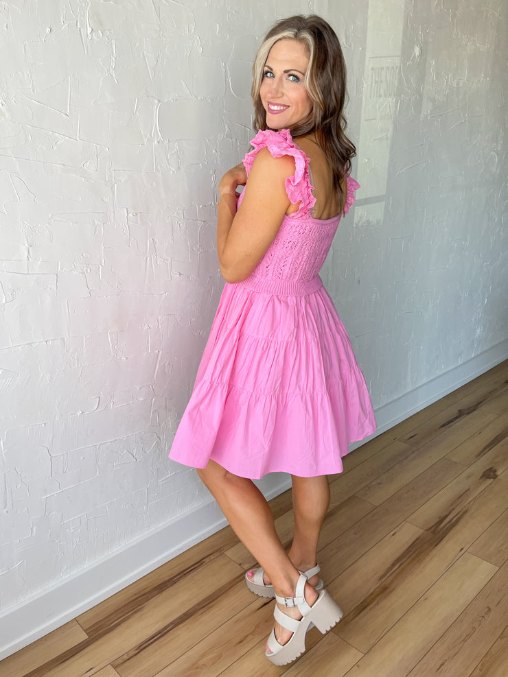 Dazzling Daydream Dress- Pink