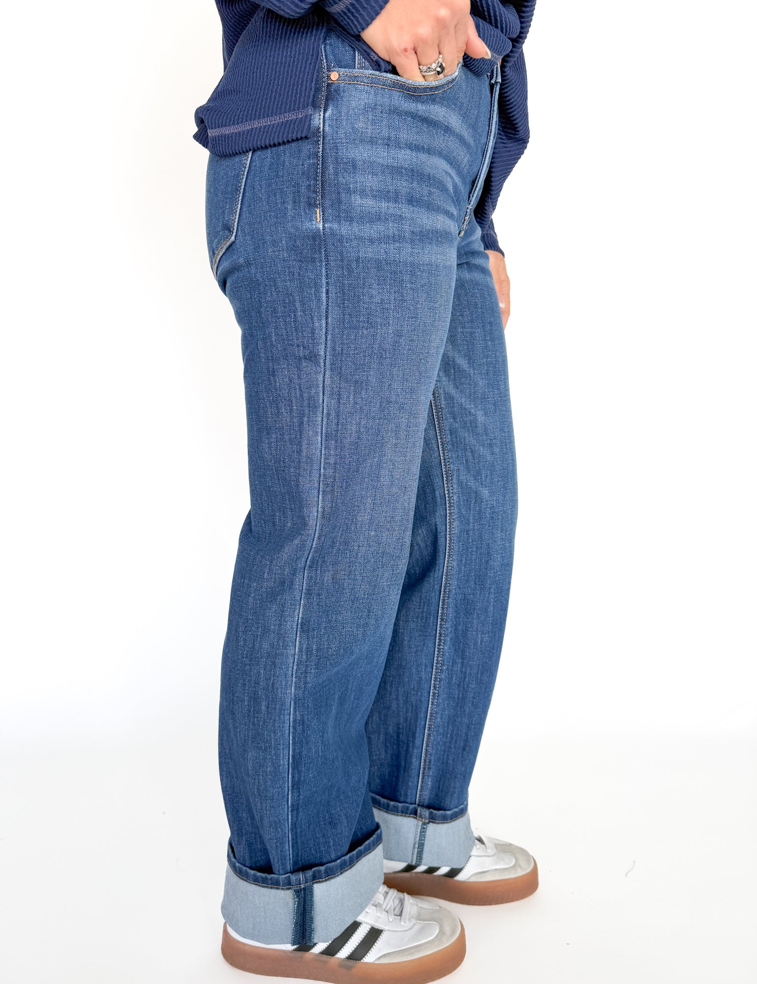 Tummy Contral High Rise Straight- Dark - Ana Patricia Boutique