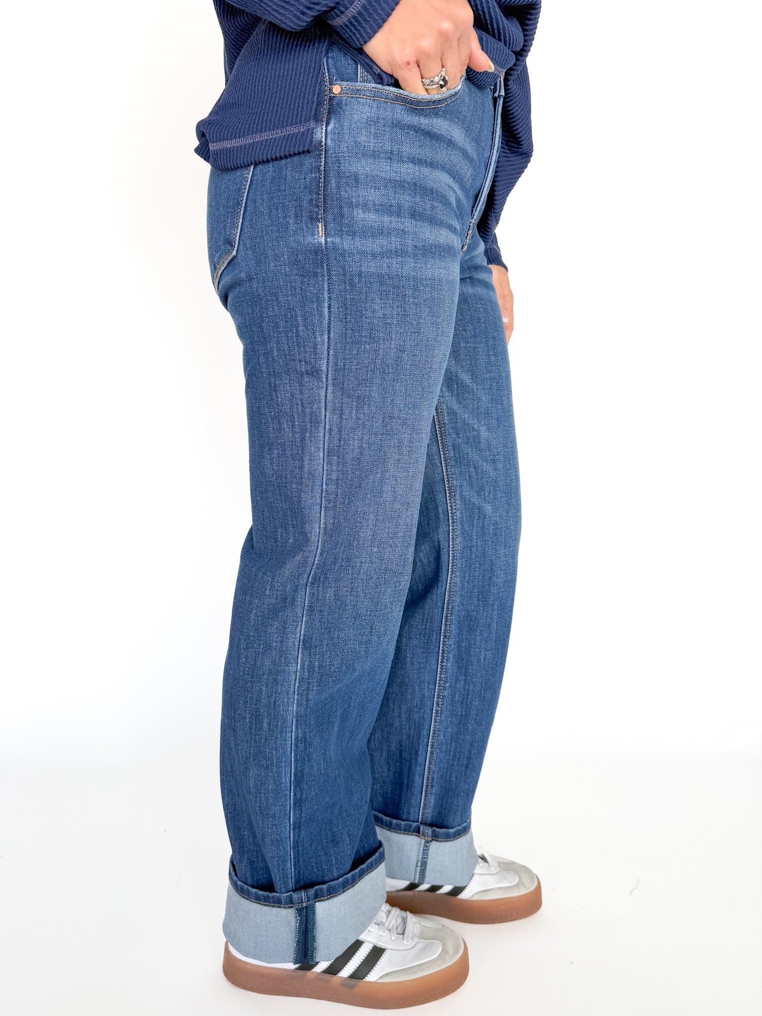 Tummy Contral High Rise Straight- Dark - Ana Patricia Boutique