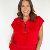 Jersey Pullover- Red