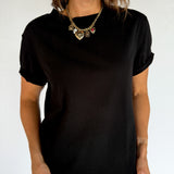The Mali Basic Tee-Black - Ana Patricia Boutique