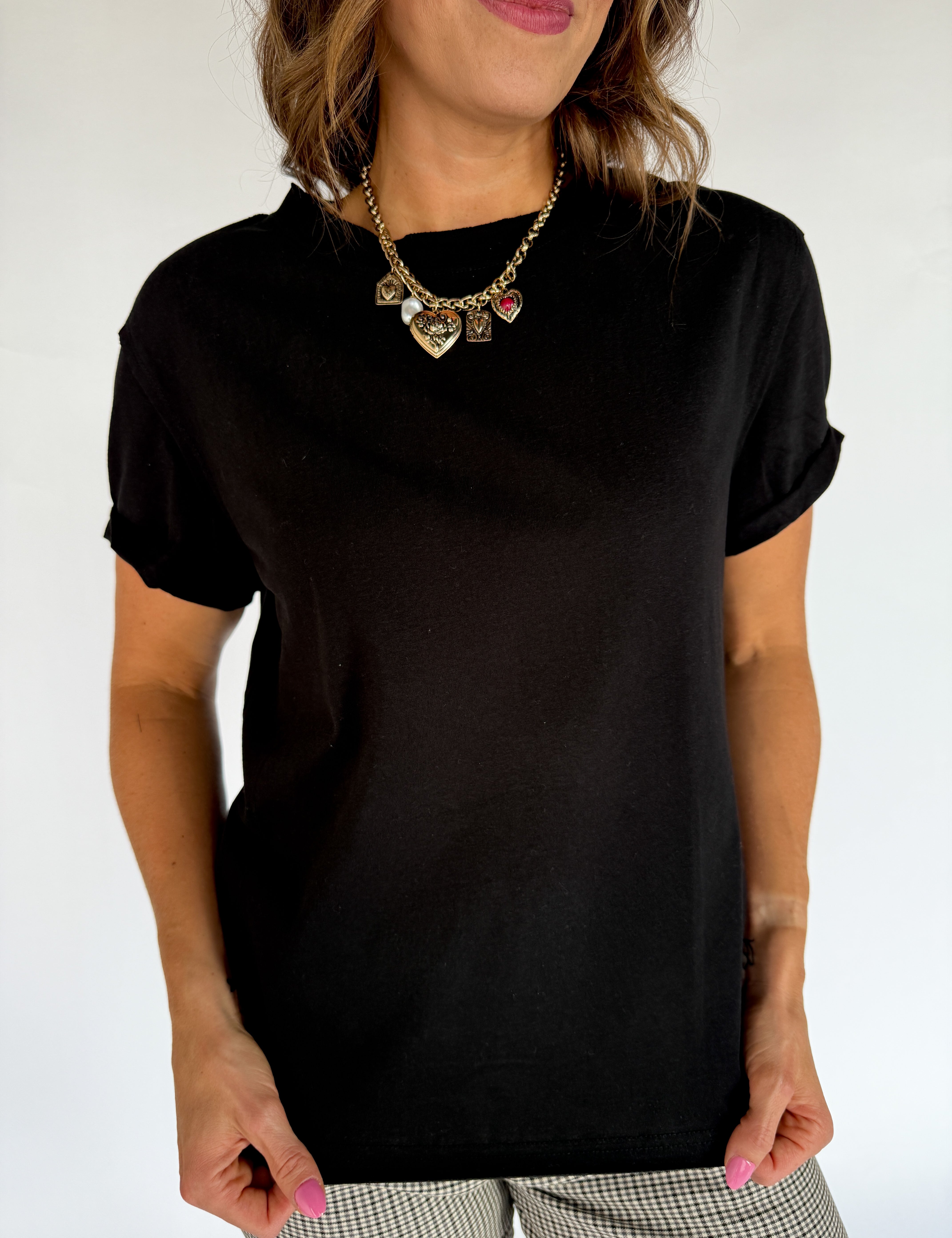 The Mali Basic Tee-Black - Ana Patricia Boutique
