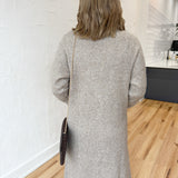 Lapel Collar Cardigan- Mocha