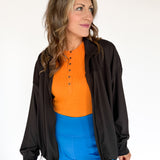 Butter Soft Oversized Jacket- Black