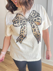 Leopard Bow Tee