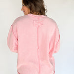 Double Ribbed Pullover- Pink - Ana Patricia Boutique