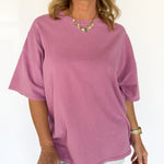 Mineral Wash Oversized Tee-Washed Purple - Ana Patricia Boutique
