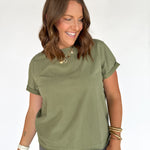 The Mali Basic Tee-Olive - Ana Patricia Boutique