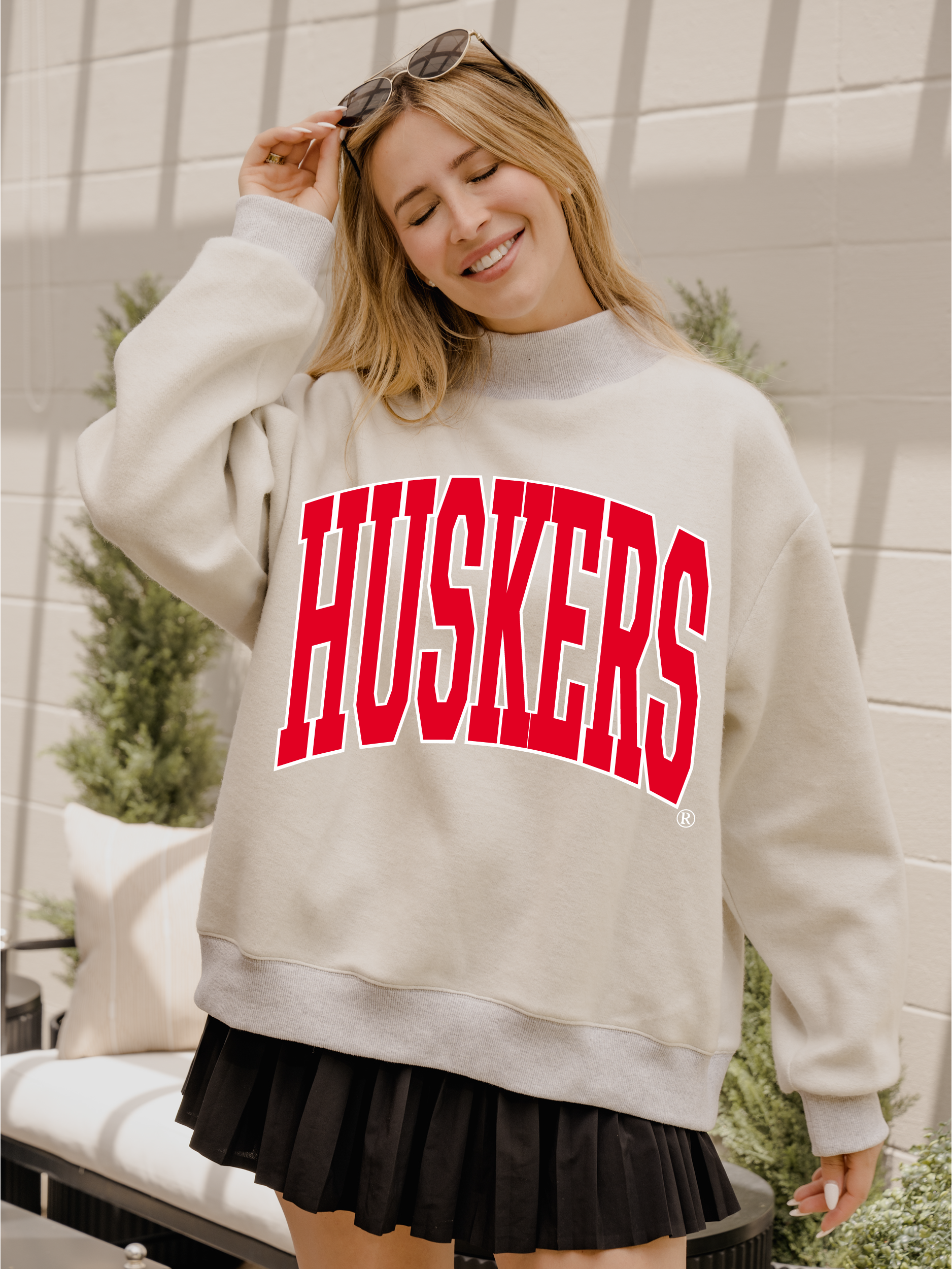 Nebraska Huskers Reversible Mock Neck - Ana Patricia Boutique