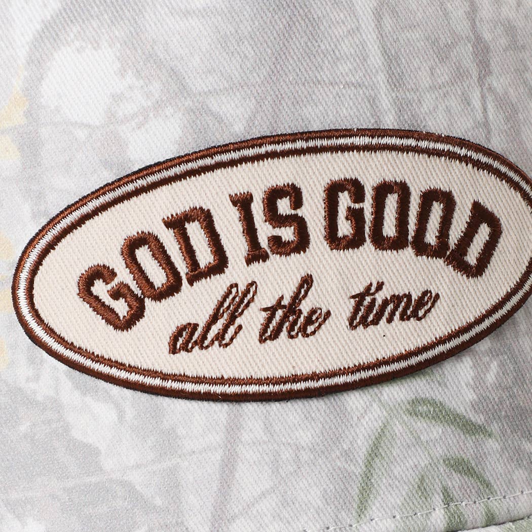 God is Good Camo Trucker Hat - Ana Patricia Boutique