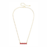 Huskers Outline Necklace