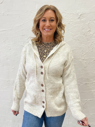 Club Neutral Cardigan- Ivory