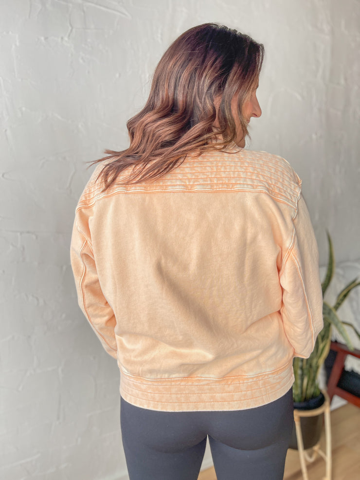 Zen Blossom Pullover- Orange