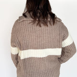 Chunky Knit Half Zip Sweater