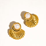 Shell Pearl Earrings