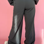 Windbreaker Track Pants- Black - Ana Patricia Boutique