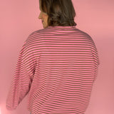 Pink Striped Long Sleeve Top - Ana Patricia Boutique