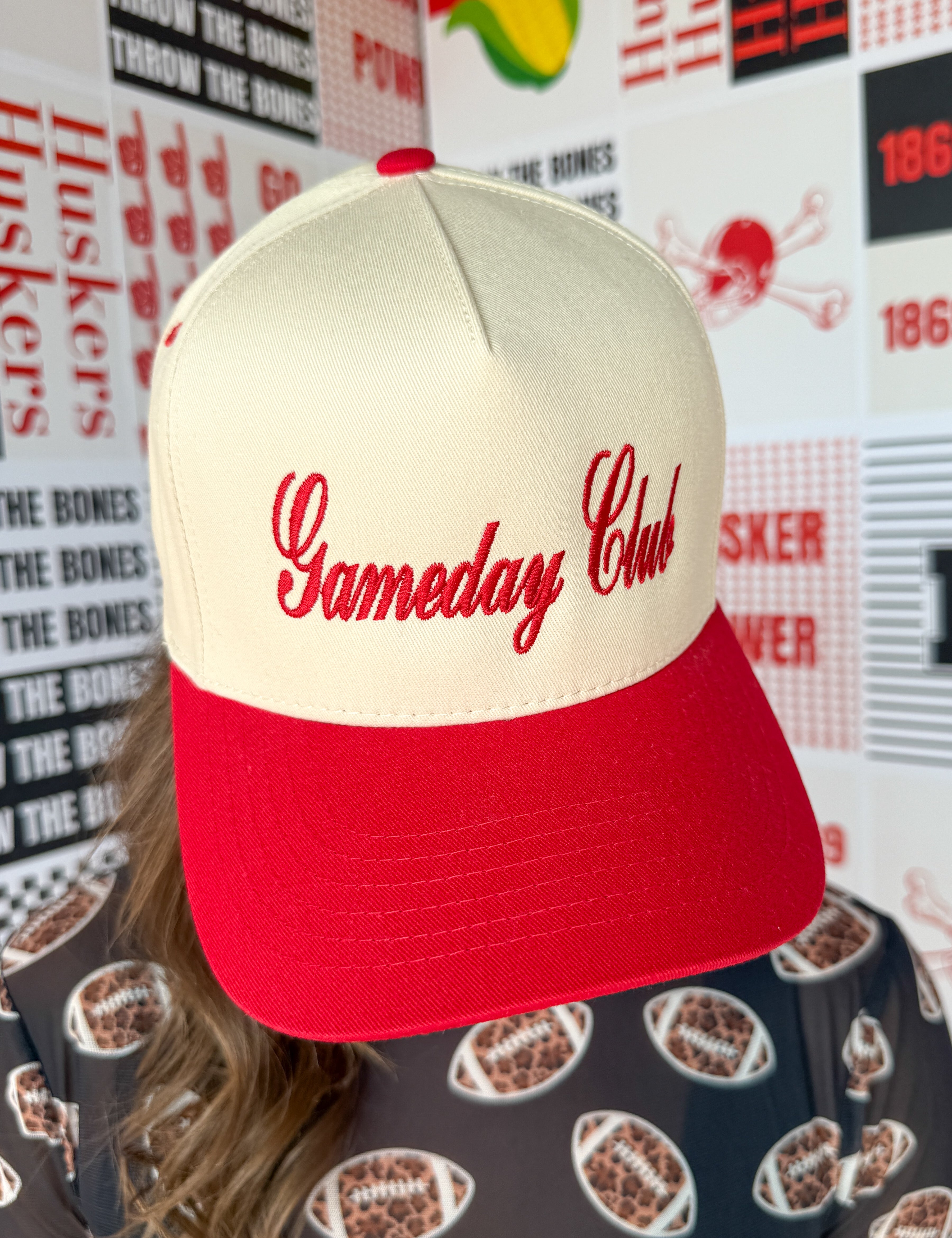 Gameday Club Trucker Cap: Red - Ana Patricia Boutique