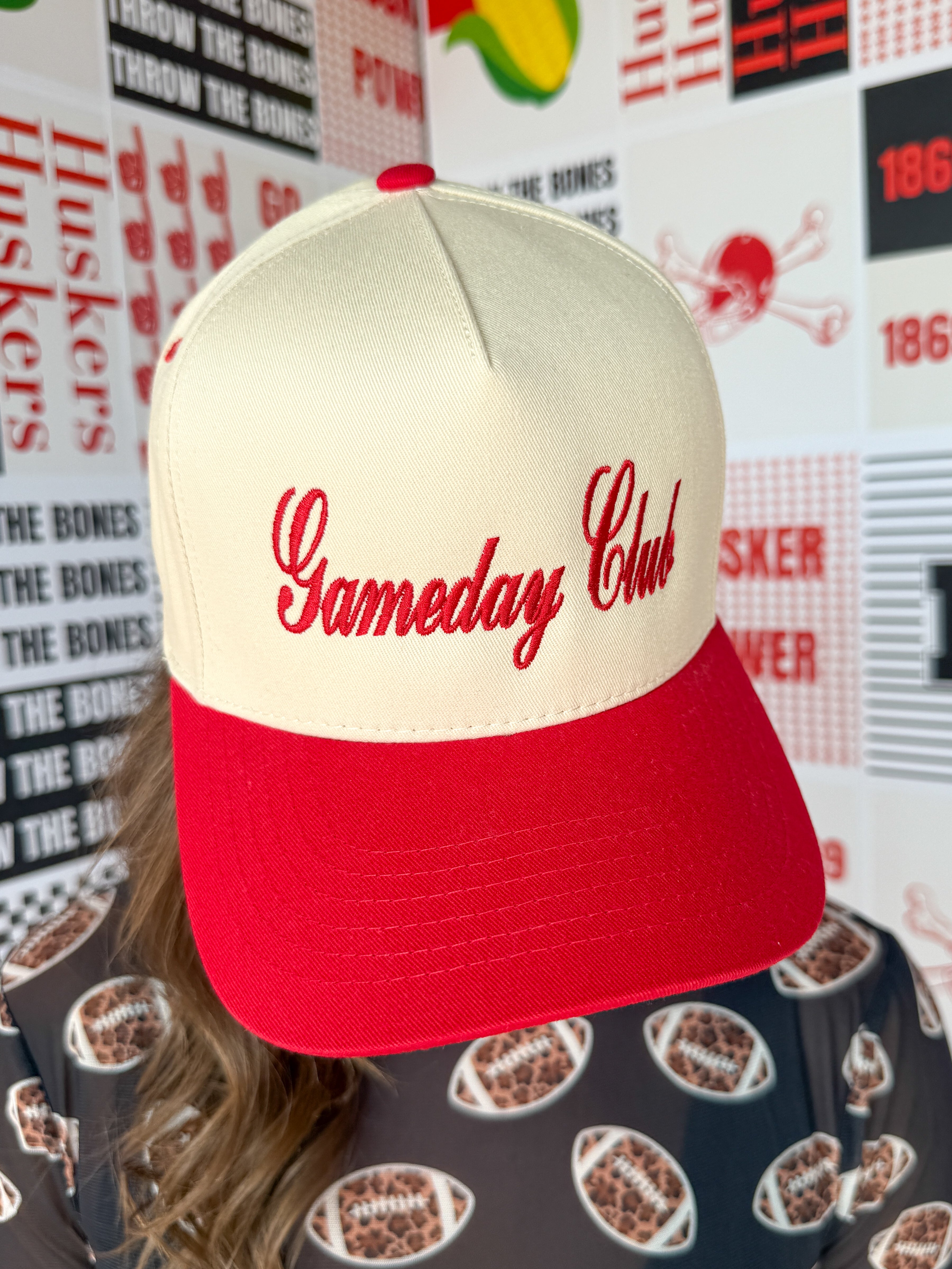Gameday Club Trucker Cap: Red - Ana Patricia Boutique