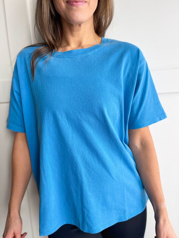 Tranquil Threads Tee- Blue