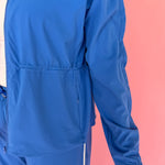 Peplum Windbreaker Jacket- Blue - Ana Patricia Boutique