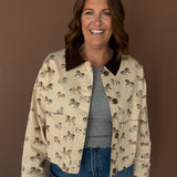 Horse Print Jacket