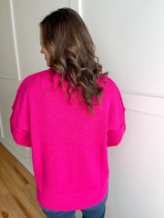 Solid Sweater-Pink