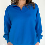 Scuba Half Zip Pullover- Royal