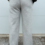 Soft Scuba Wide Pants- Grey