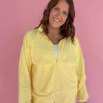 Windbreaker Active Jacket- Yellow - Ana Patricia Boutique