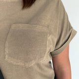 T-Shirt Mini Dress- Mocha - Ana Patricia Boutique