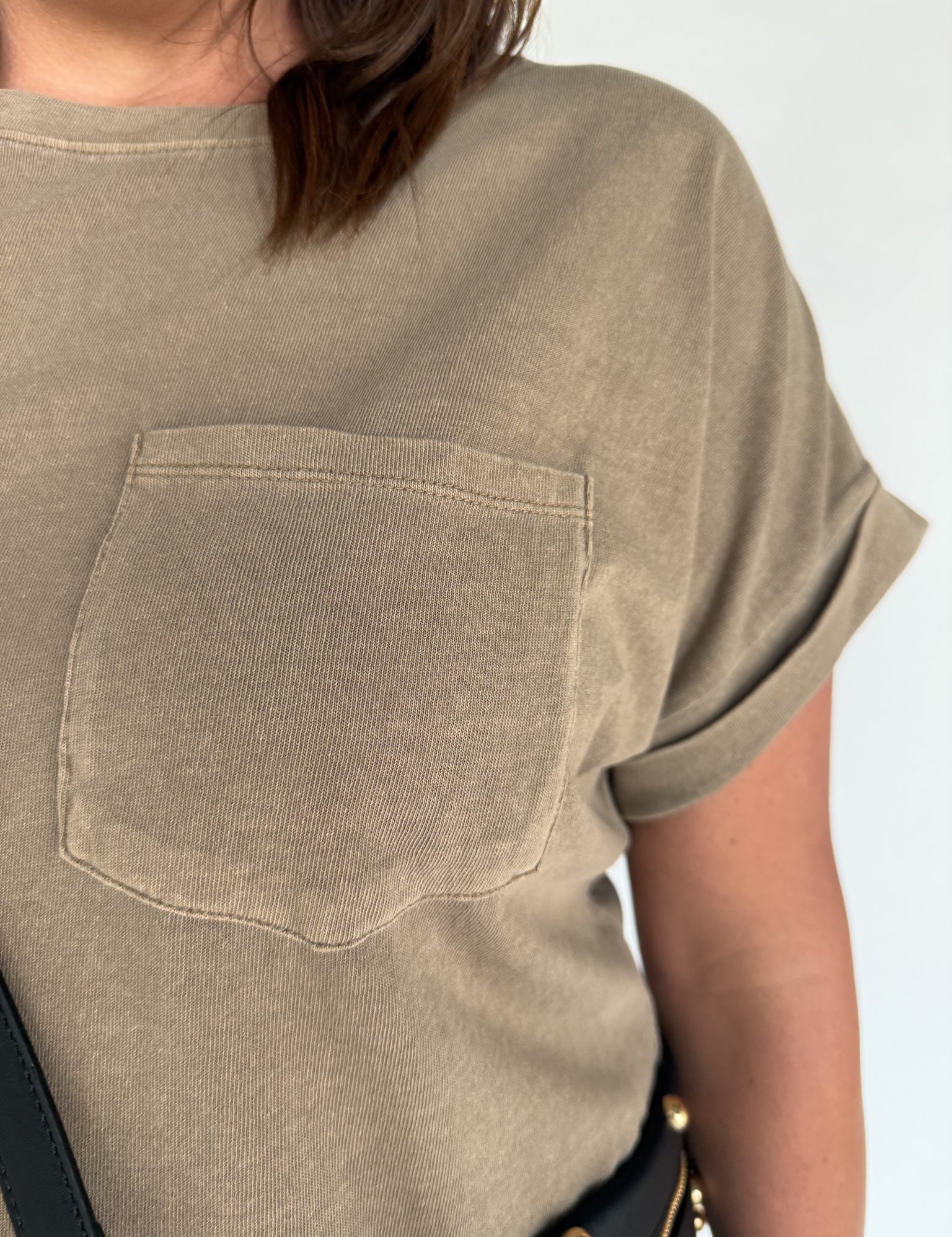 T-Shirt Mini Dress- Mocha - Ana Patricia Boutique