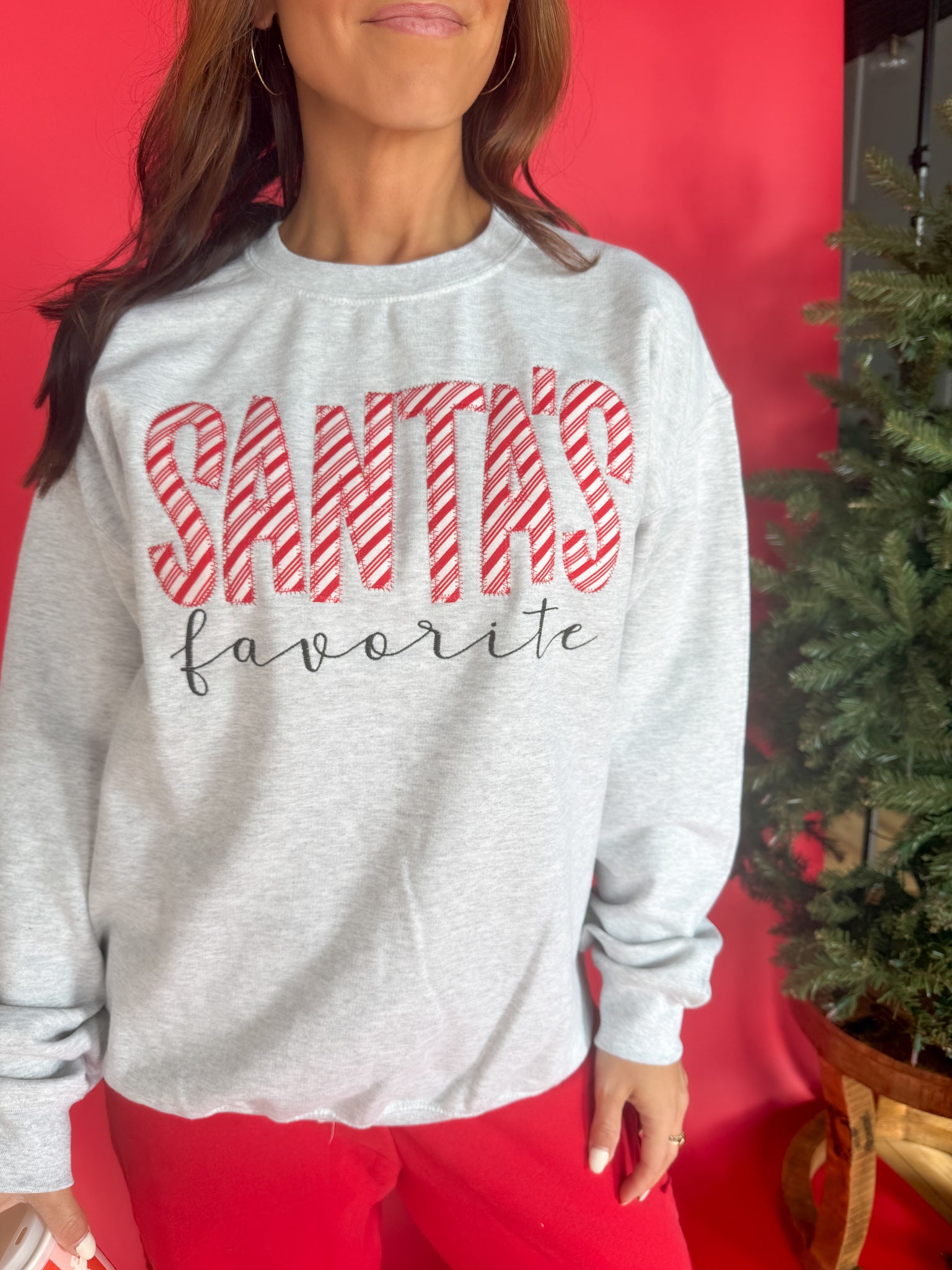 Santa's Favorite Crewneck - Ana Patricia Boutique