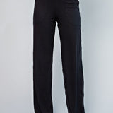 Straight Leg Yoga Pants- Black