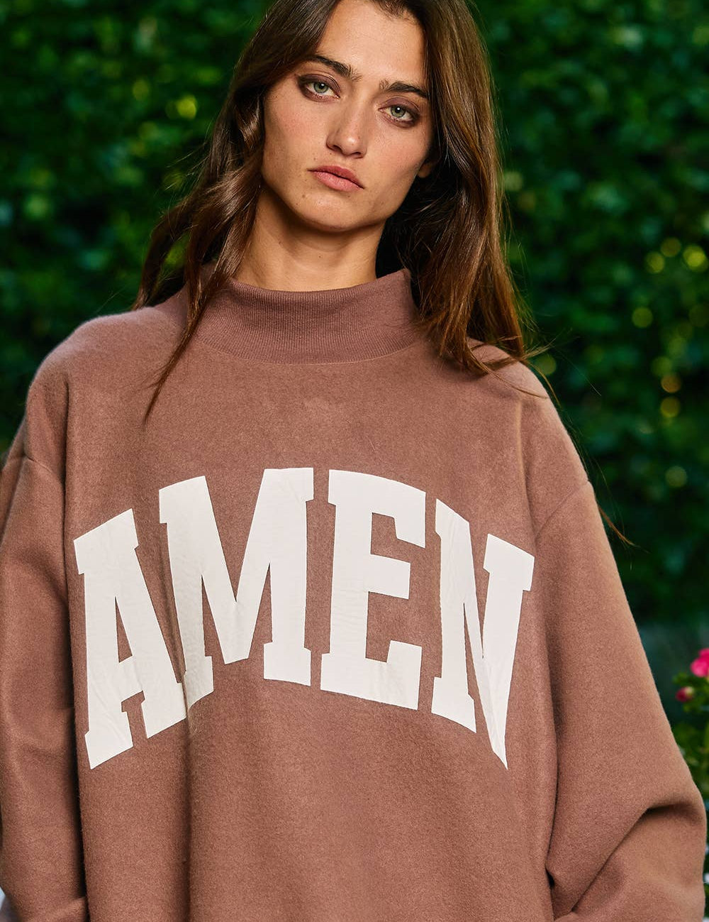AMEN Reversible Mock Sweatshirt - Ana Patricia Boutique
